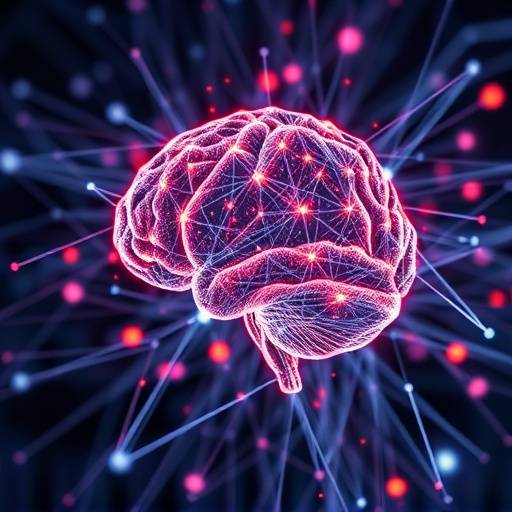 Rappresentazione grafica di una rete neurale di intelligenza artificiale