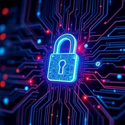 Un lucchetto digitale che simboleggia la sicurezza informatica